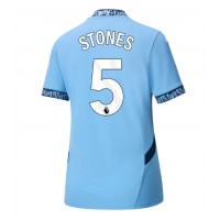 Camiseta Manchester City John Stones #5 Primera Equipación para mujer 2024-25 manga corta